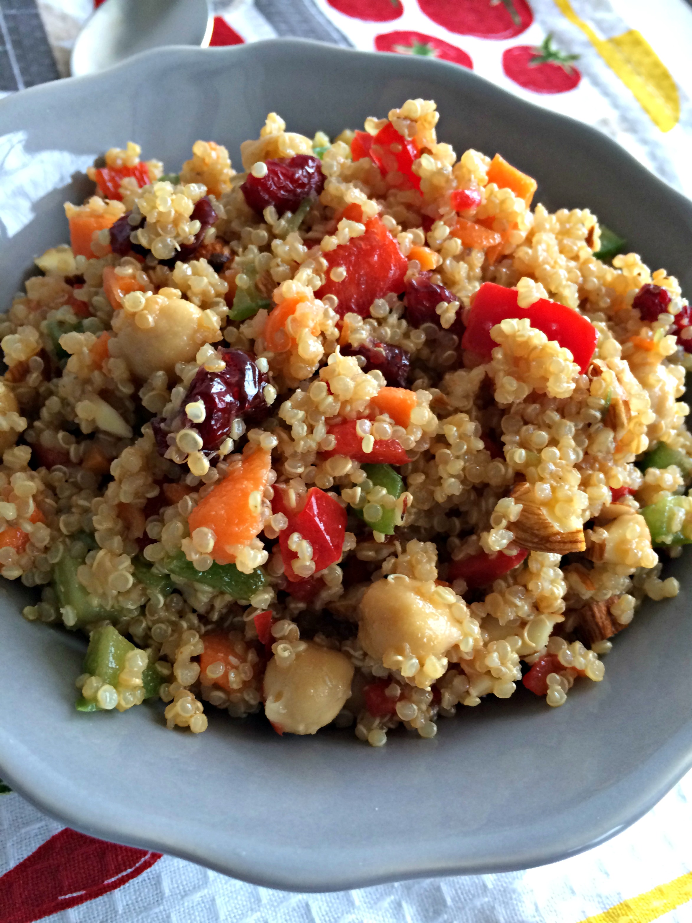 Quinoa Salad with Dried Cranberries and Almonds