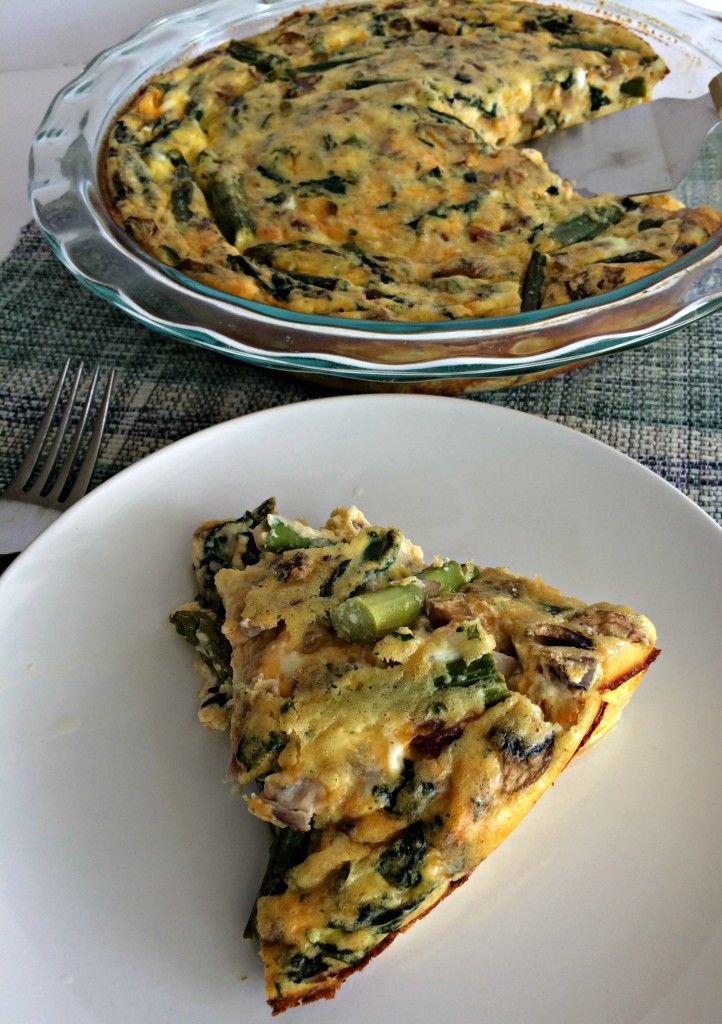 Crustless Spring Vegetable Quiche - Chocolate Slopes®