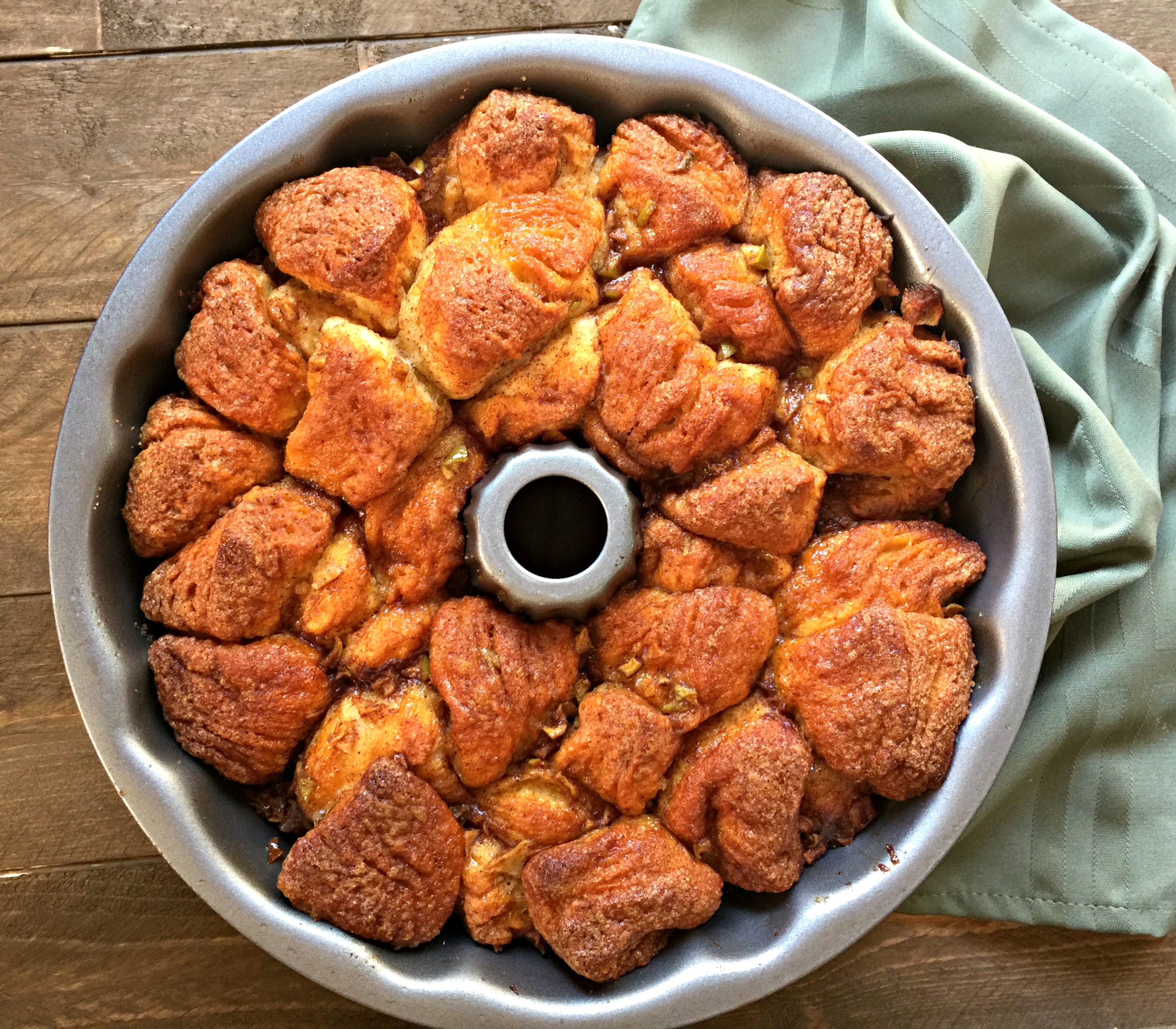 simple apple cinnamon monkey bread made with biscuits